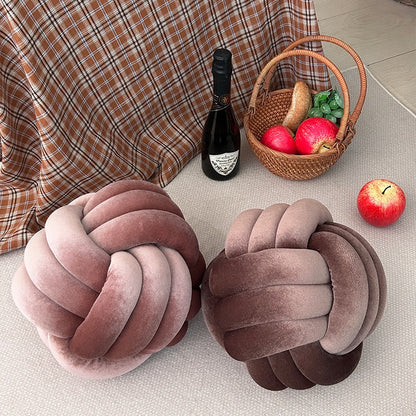 球形繩結絨毛抱枕 Spherical Knot Plush Pillow