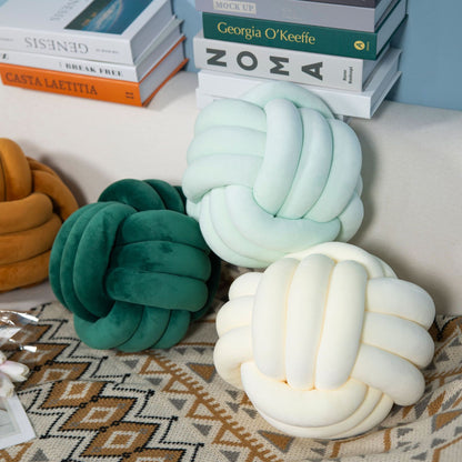 加重球形繩結絨毛抱枕 1200g Weighted Spherical Knot Plush Pillow