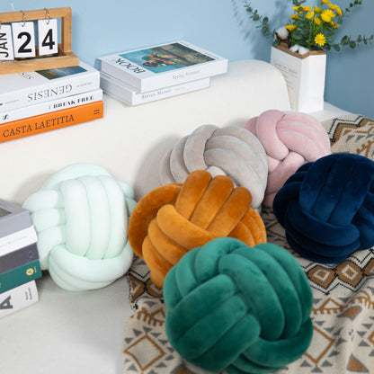 加重球形繩結絨毛抱枕 1200g Weighted Spherical Knot Plush Pillow
