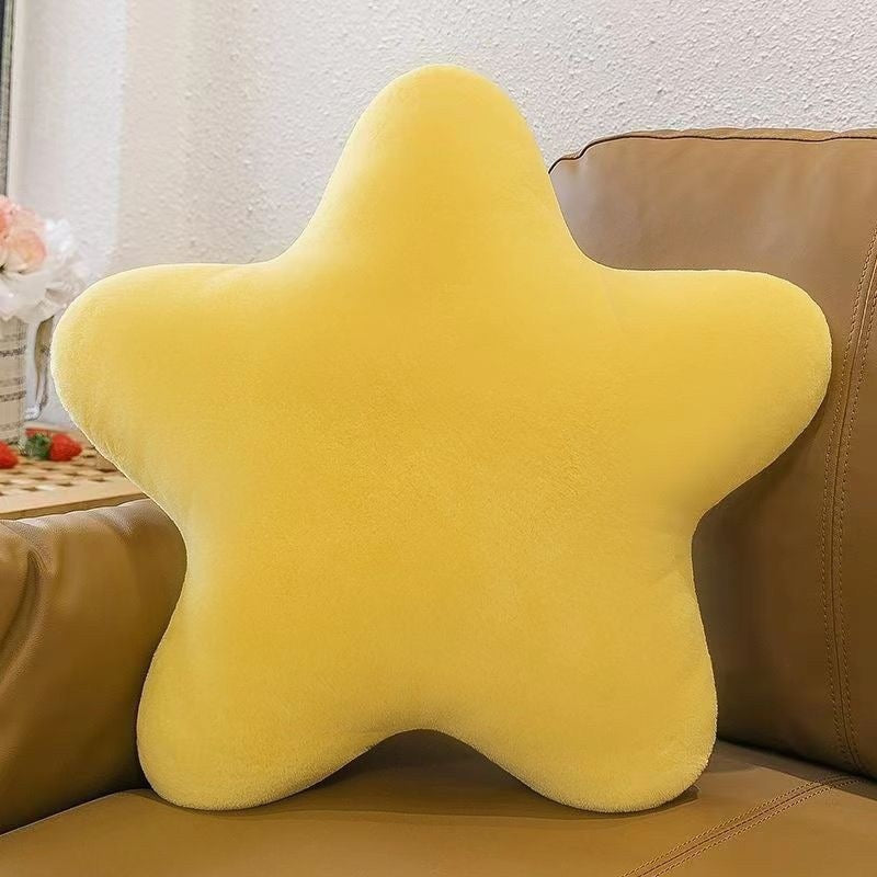 星形仿兔毛抱枕 Star-Shaped Faux Rabbit Fur Pillow