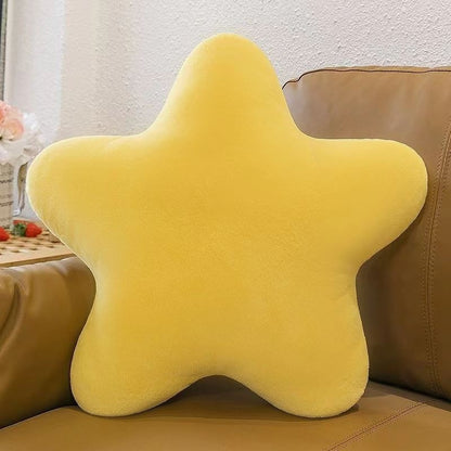 星形仿兔毛抱枕 Star-Shaped Faux Rabbit Fur Pillow