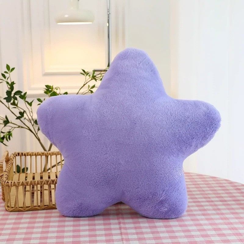 星形仿兔毛抱枕 Star-Shaped Faux Rabbit Fur Pillow