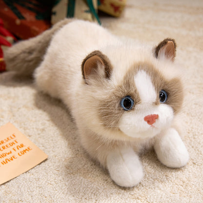 40cm 仿真布偶猫會發聲公仔 Simulation Ragdoll Cat Plush