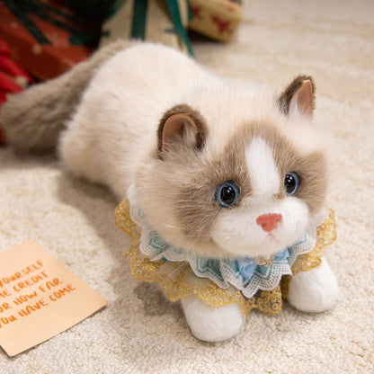 40cm 仿真布偶猫會發聲公仔 Simulation Ragdoll Cat Plush