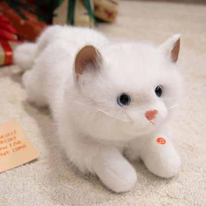 40cm 仿真布偶猫會發聲公仔 Simulation Ragdoll Cat Plush