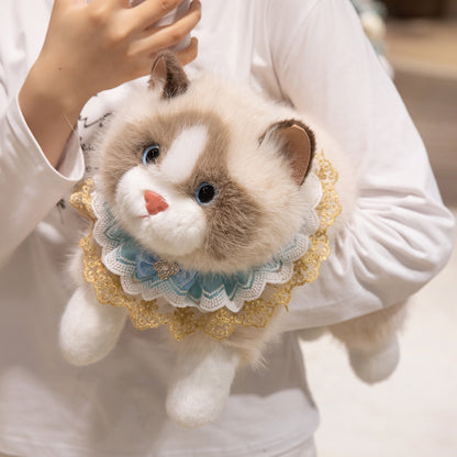 40cm 仿真布偶猫會發聲公仔 Simulation Ragdoll Cat Plush
