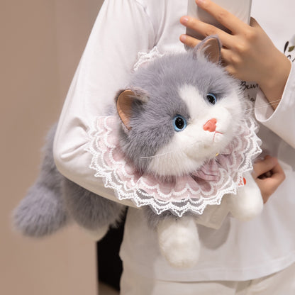 40cm 仿真布偶猫會發聲公仔 Simulation Ragdoll Cat Plush