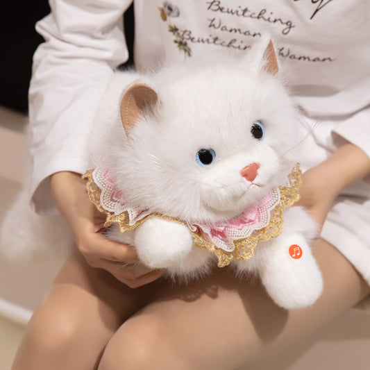 40cm 仿真布偶猫會發聲公仔 Simulation Ragdoll Cat Plush