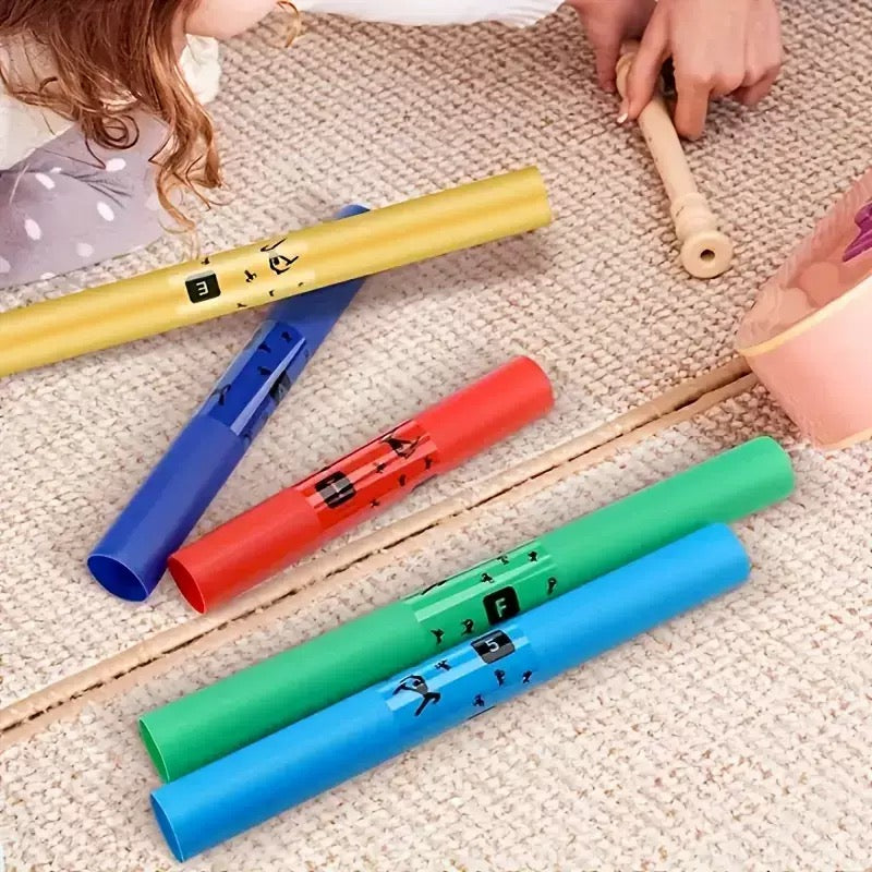 全音階八彩律音管 8-Note Diatonic Tuned Percussion Tubes Set