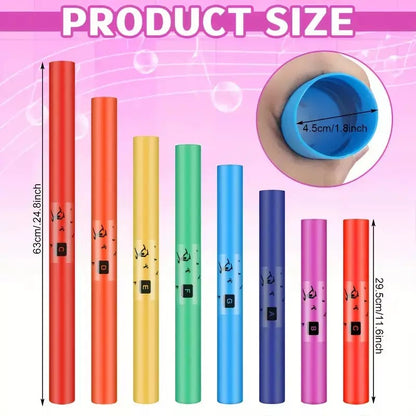 全音階八彩律音管 8-Note Diatonic Tuned Percussion Tubes Set