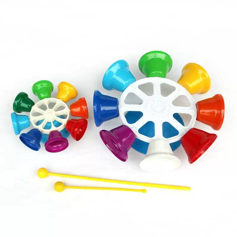 全音階彩虹 8 音 360° 旋轉座鐘 8-Note Rainbow 360° Rotating Desk Bells