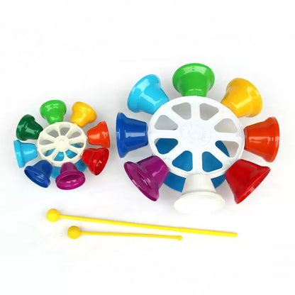 全音階彩虹 8 音 360° 旋轉座鐘 8-Note Rainbow 360° Rotating Desk Bells