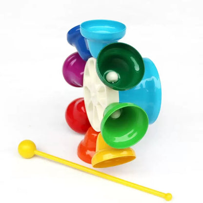 全音階彩虹 8 音 360° 旋轉座鐘 8-Note Rainbow 360° Rotating Desk Bells