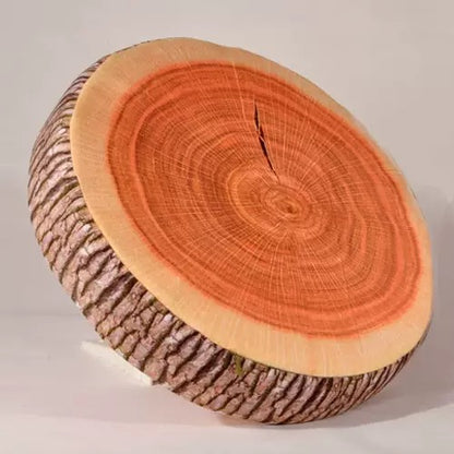 仿真樹樁年輪抱枕（梧桐／銀杏樹紋）Tree Stump Plush Cushion 40cm