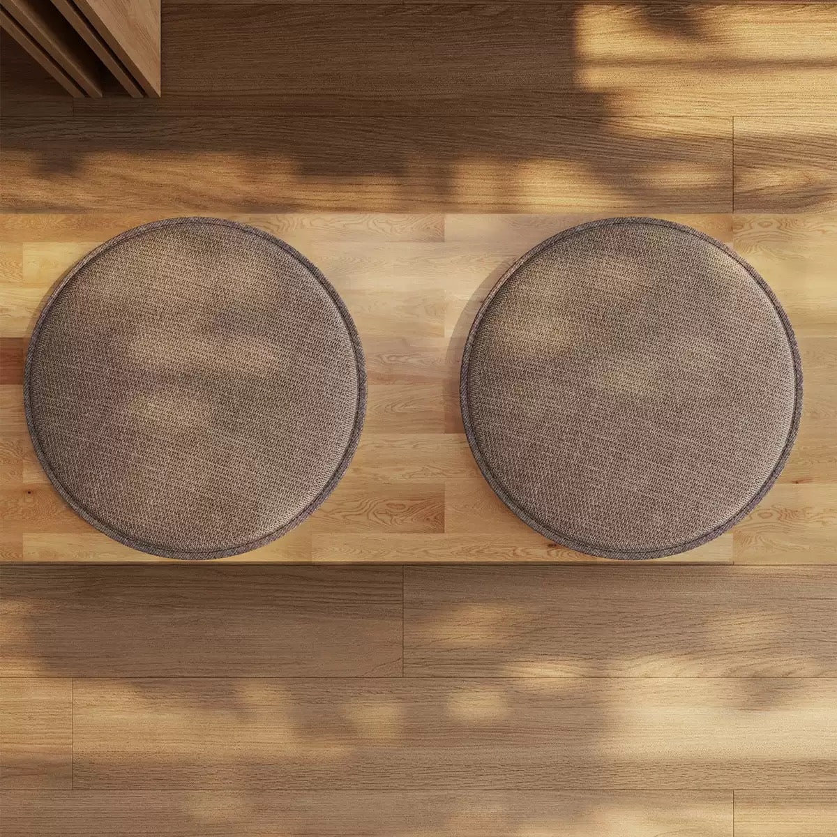 日式純色圓形坐墊 榻榻米地板墊 Japanese Round Floor Cushion — Woven Seat Pad
