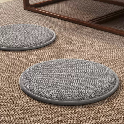 日式純色圓形坐墊 榻榻米地板墊 Japanese Round Floor Cushion — Woven Seat Pad