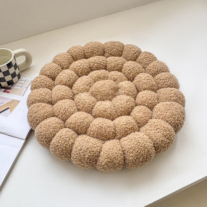 日式泡泡雲朵坐墊 羊羔絨蒲團地板墊 42cm Bubble Cloud Floor Cushion — Bouclé Seat Pad