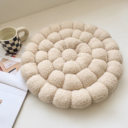 日式泡泡雲朵坐墊 羊羔絨蒲團地板墊 42cm Bubble Cloud Floor Cushion — Bouclé Seat Pad