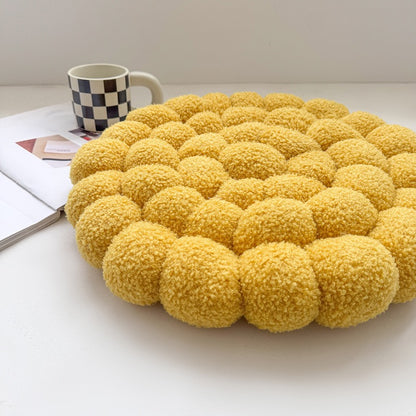 日式泡泡雲朵坐墊 羊羔絨蒲團地板墊 42cm Bubble Cloud Floor Cushion — Bouclé Seat Pad
