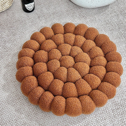 日式泡泡雲朵坐墊 羊羔絨蒲團地板墊 42cm Bubble Cloud Floor Cushion — Bouclé Seat Pad