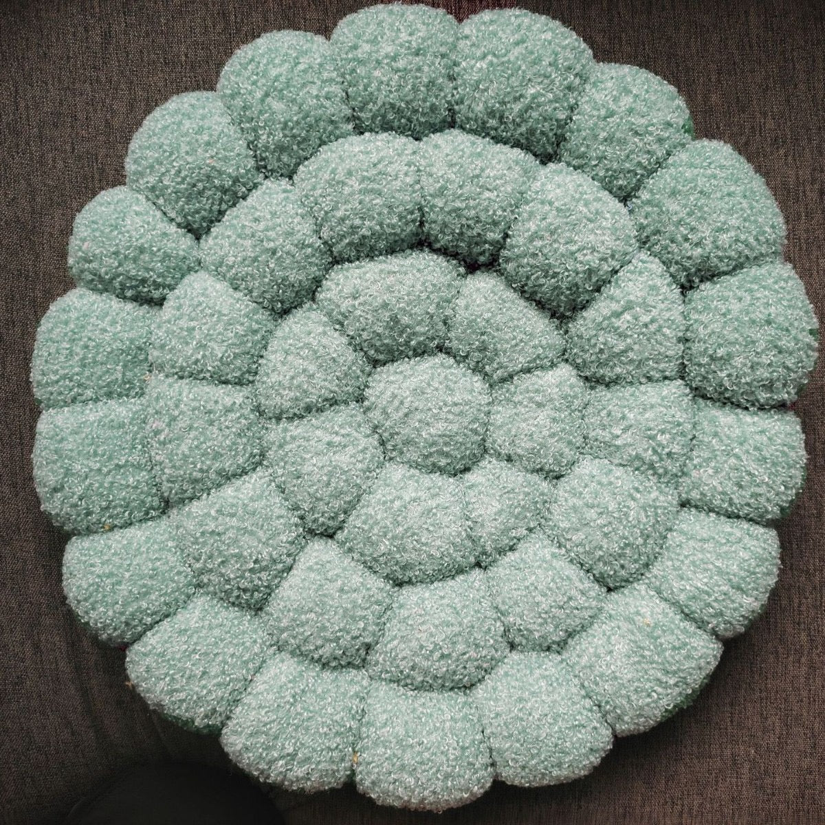 日式泡泡雲朵坐墊 羊羔絨蒲團地板墊 42cm Bubble Cloud Floor Cushion — Bouclé Seat Pad