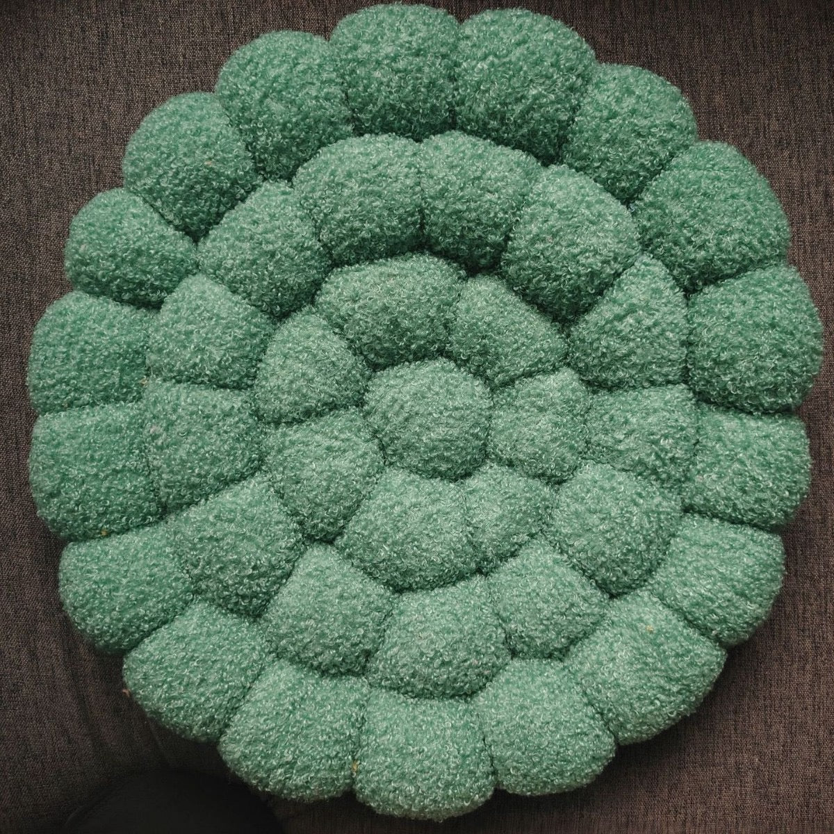 日式泡泡雲朵坐墊 羊羔絨蒲團地板墊 42cm Bubble Cloud Floor Cushion — Bouclé Seat Pad