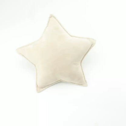 北歐風星星月亮絲絨抱枕 兒童房安撫枕／拍照道具 40cm Velvet Star & Moon Cushion