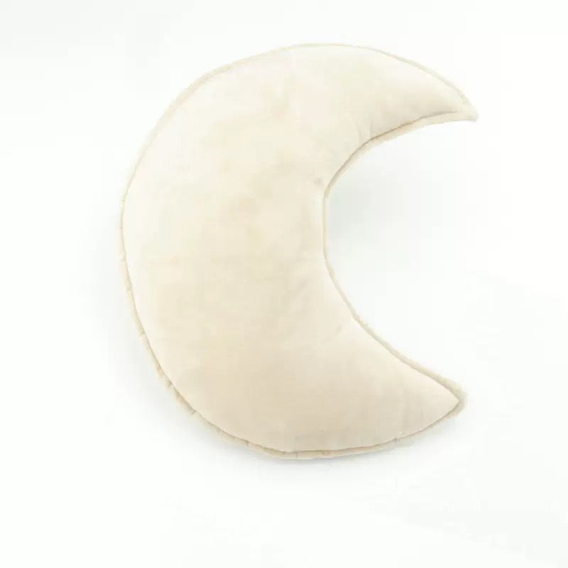 北歐風星星月亮絲絨抱枕 兒童房安撫枕／拍照道具 40cm Velvet Star & Moon Cushion