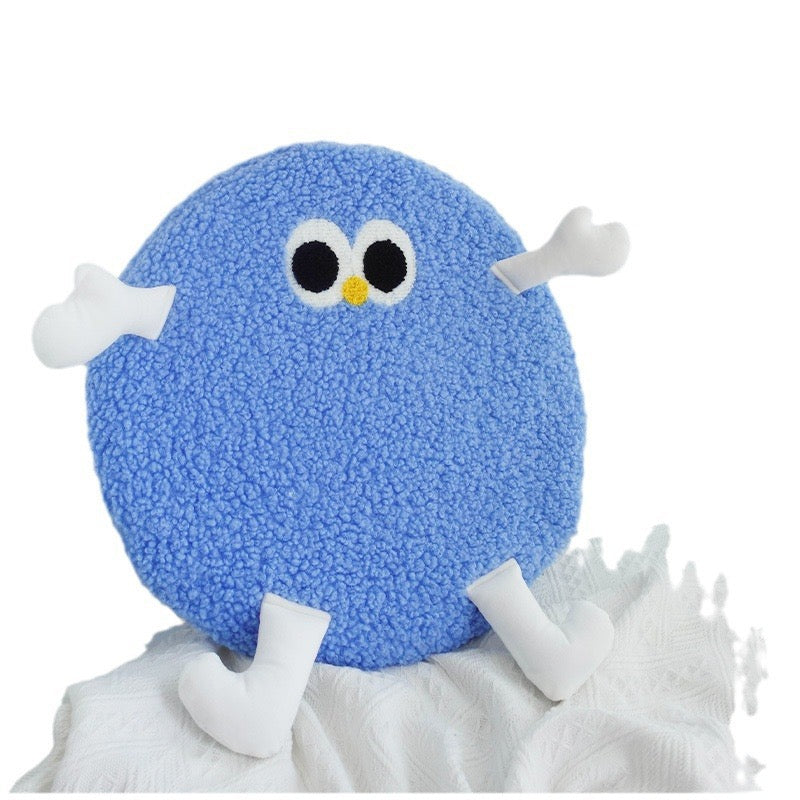 卡通小雞羊羔絨記憶棉坐墊（一套4色）40cm Cartoon Chick Sherpa Memory Foam Seat Cushion – Set of 4