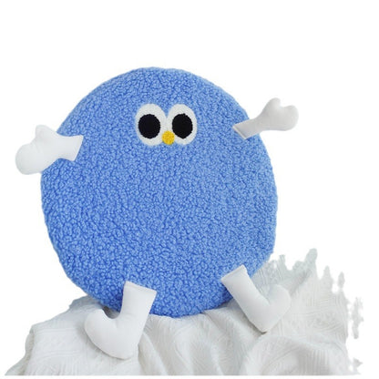 卡通小雞羊羔絨記憶棉坐墊（一套4色）40cm Cartoon Chick Sherpa Memory Foam Seat Cushion – Set of 4
