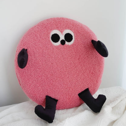 卡通小雞羊羔絨記憶棉坐墊（一套4色）40cm Cartoon Chick Sherpa Memory Foam Seat Cushion – Set of 4