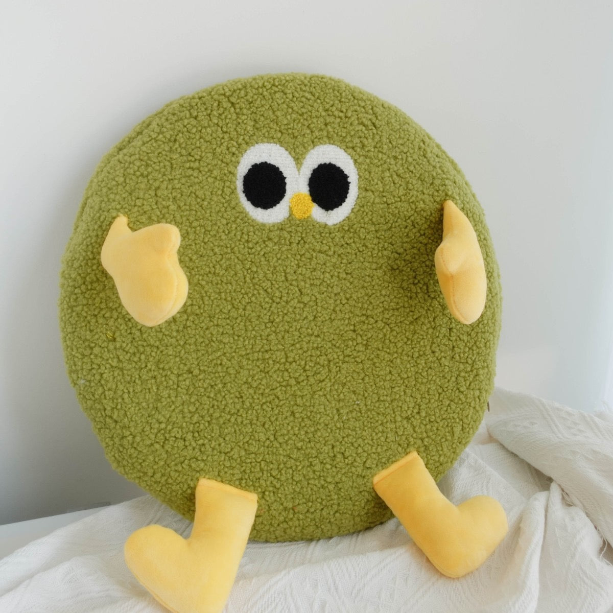 卡通小雞羊羔絨記憶棉坐墊（一套4色）40cm Cartoon Chick Sherpa Memory Foam Seat Cushion – Set of 4