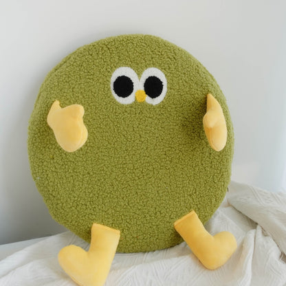 卡通小雞羊羔絨記憶棉坐墊（一套4色）40cm Cartoon Chick Sherpa Memory Foam Seat Cushion – Set of 4