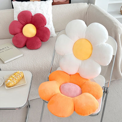 毛絨小雛菊花朵坐墊抱枕（一套6色）45cm Plush Daisy Flower Floor Cushion – Set of 6