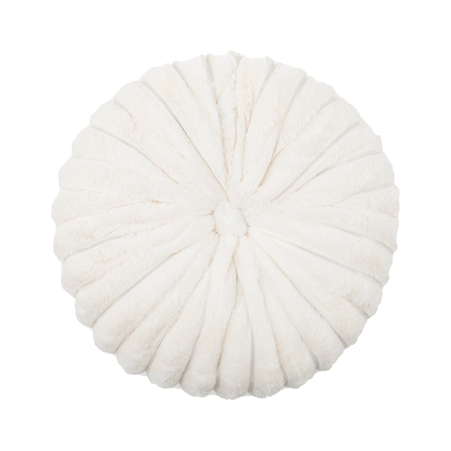南瓜條紋毛絨圓形抱枕 直徑35cm Ribbed Faux Fur Round Cushion