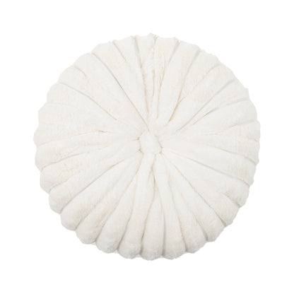南瓜條紋毛絨圓形抱枕 直徑35cm Ribbed Faux Fur Round Cushion