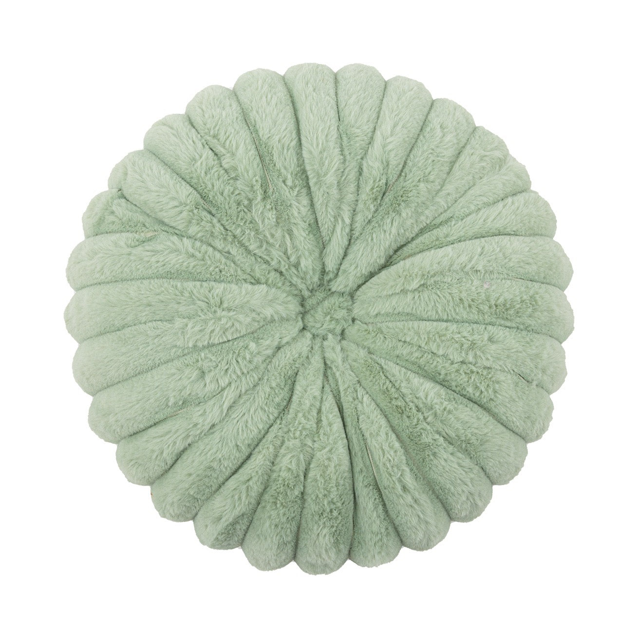 南瓜條紋毛絨圓形抱枕 直徑35cm Ribbed Faux Fur Round Cushion