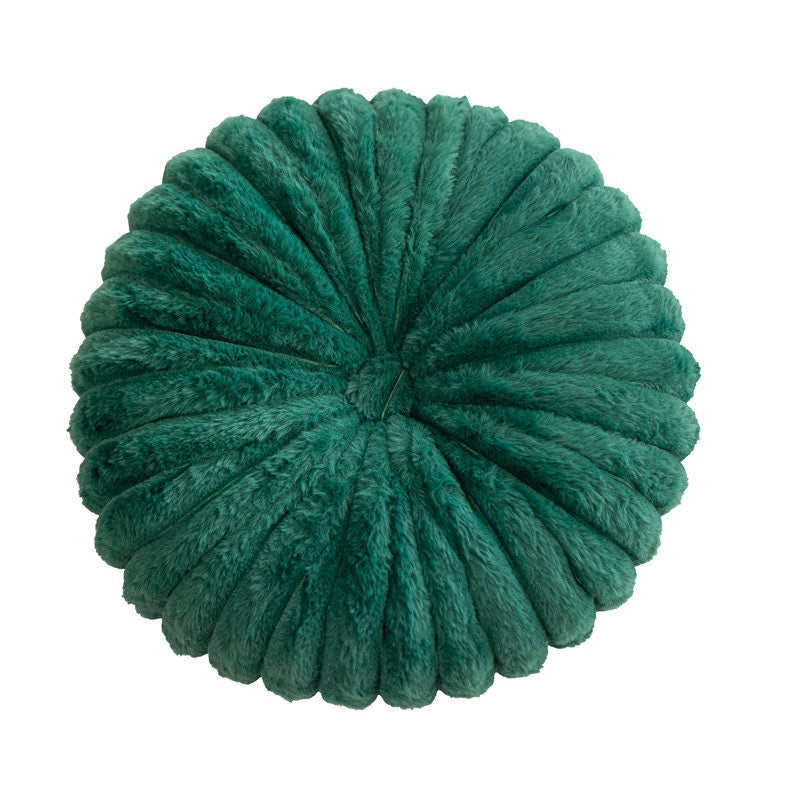 南瓜條紋毛絨圓形抱枕 直徑35cm Ribbed Faux Fur Round Cushion