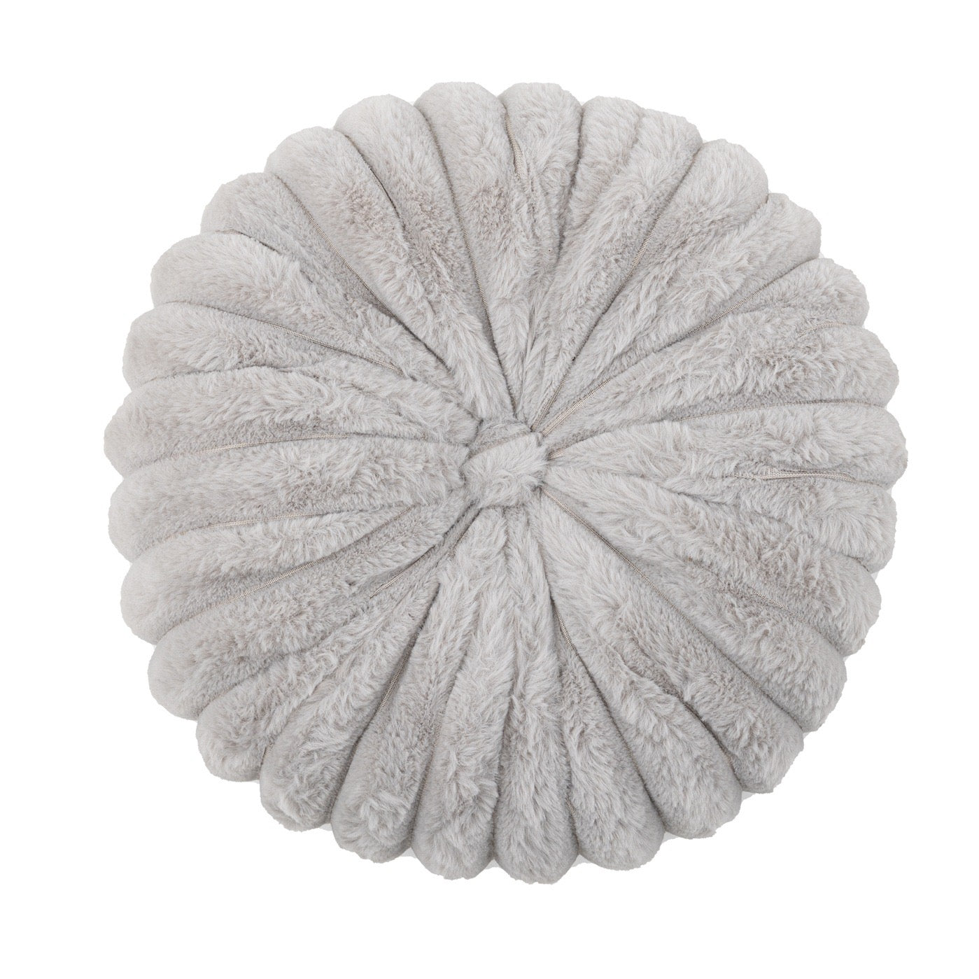 南瓜條紋毛絨圓形抱枕 直徑35cm Ribbed Faux Fur Round Cushion