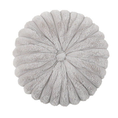 南瓜條紋毛絨圓形抱枕 直徑35cm Ribbed Faux Fur Round Cushion