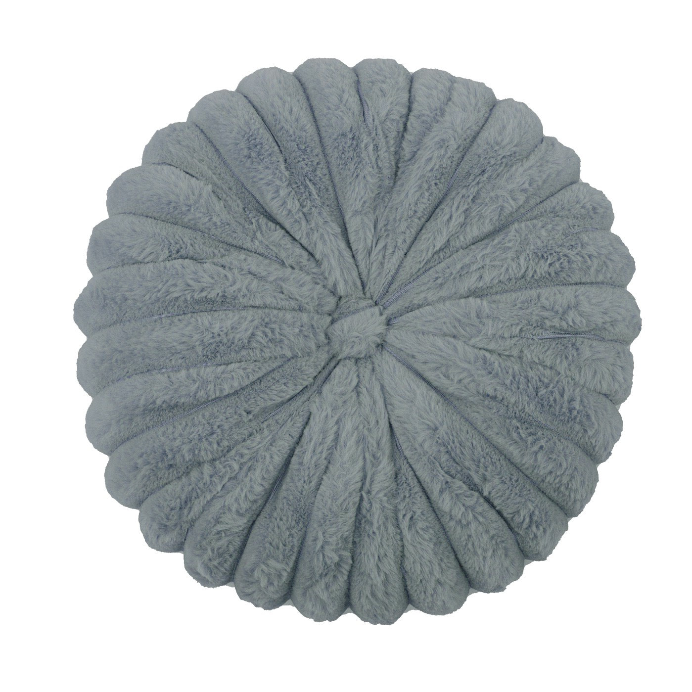 南瓜條紋毛絨圓形抱枕 直徑35cm Ribbed Faux Fur Round Cushion