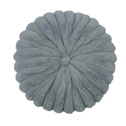 南瓜條紋毛絨圓形抱枕 直徑35cm Ribbed Faux Fur Round Cushion