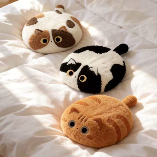 貓咪造型毛絨坐墊 直徑40cm Cat Plush Seat Cushion