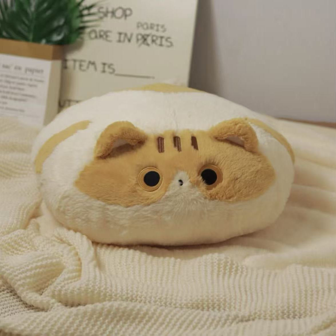 貓咪造型毛絨坐墊 直徑40cm Cat Plush Seat Cushion
