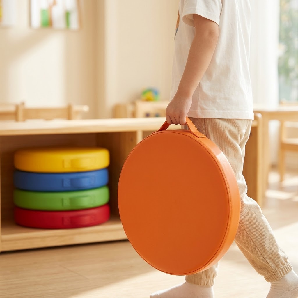 兒童圓形坐墊 一套五件 Kids Round Floor Cushion