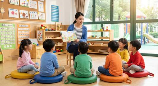 兒童圓形坐墊 一套五件 Kids Round Floor Cushion