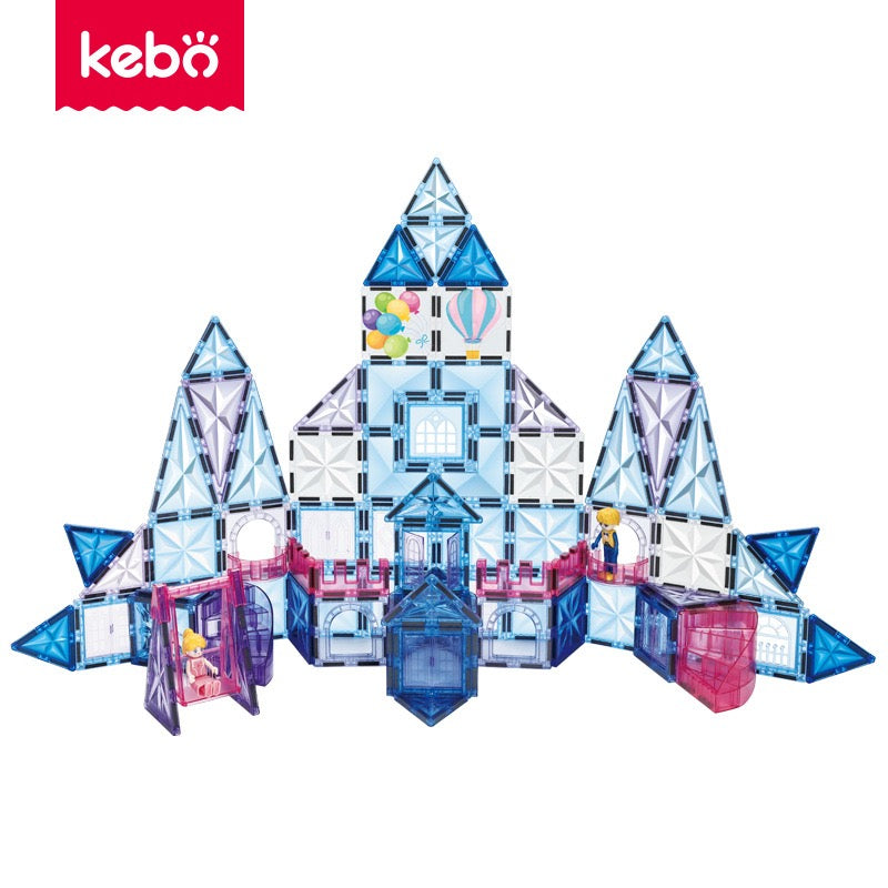 藍冰城堡磁力積木 100片 Blue Ice Castle Magnetic Tiles 100PSC