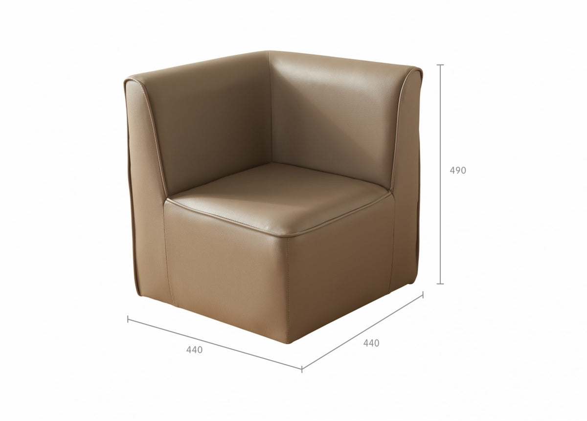 Masterkidz 組合式兒童沙發（奶茶色）Modular Kids' Sofa System (Neutral Tan)