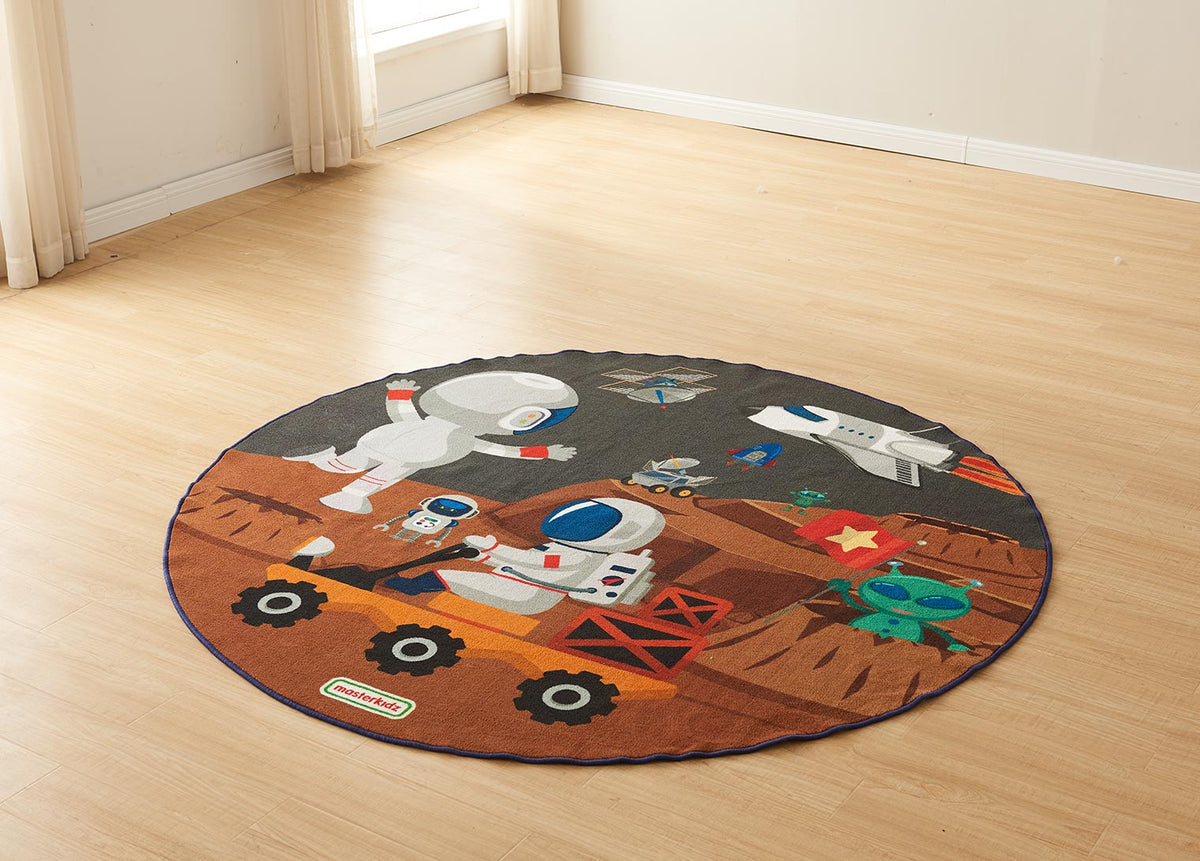 Masterkidz 月球探索圓形地毯 Moon Exploration Round Rug