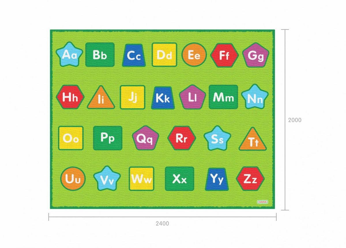 Masterkidz 字母形狀課室地毯 Alphabet & Shapes Classroom Rug